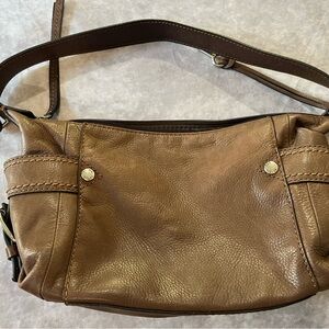 Fossil soft distressed leather handbag purse